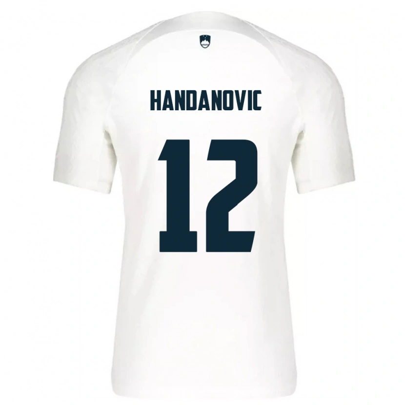 Danxen Niño Camiseta Eslovenia Tanej Handanovic #12 Blanco Azul 1ª Equipación 26-28 La Camisa