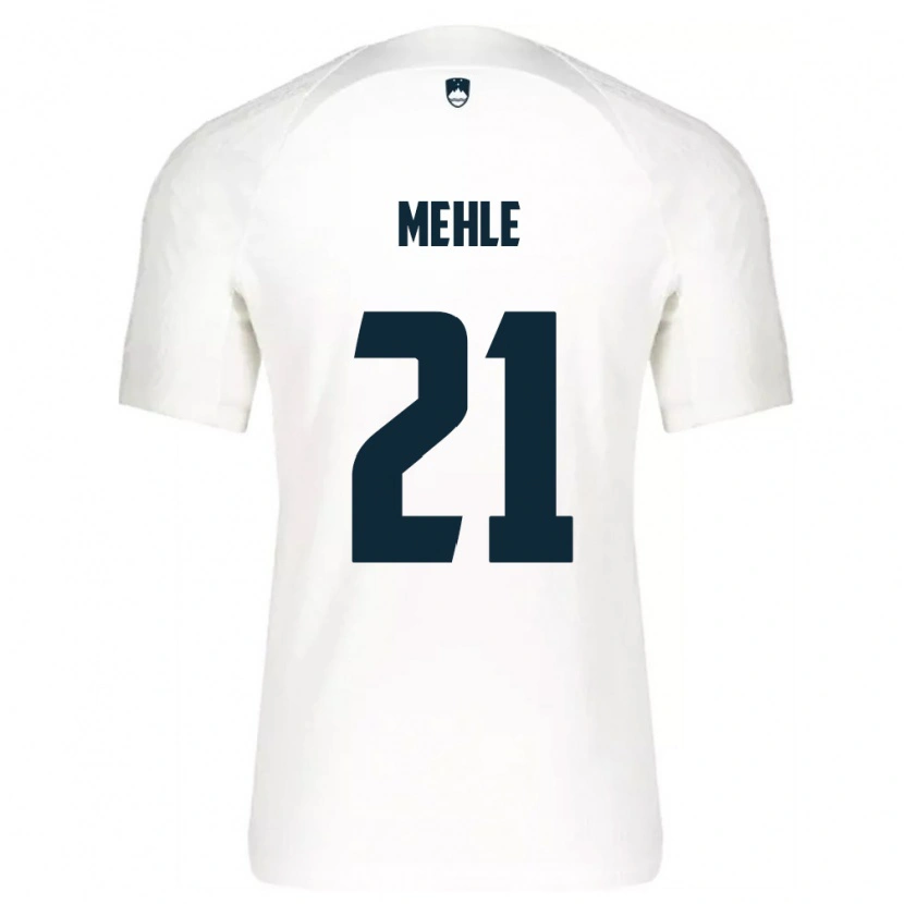 Danxen Niño Camiseta Eslovenia Matej Mehle #21 Blanco Azul 1ª Equipación 26-28 La Camisa