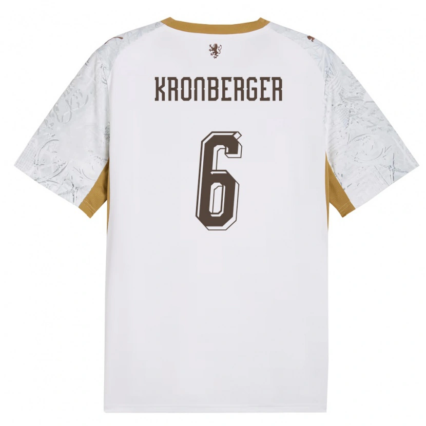 Danxen Niño Camiseta Chequia Fabian Kronberger #6 Marfil Oro Gris 2ª Equipación 26-28 La Camisa
