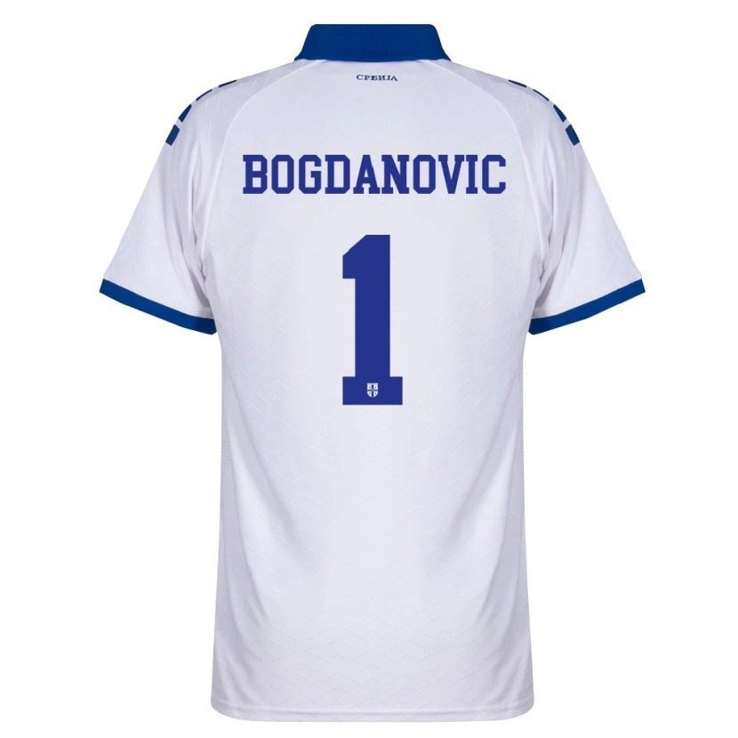 Danxen Niño Camiseta Serbia Bogdan Bogdanovic #1 Marino Blanco Rojo 2ª Equipación 26-28 La Camisa