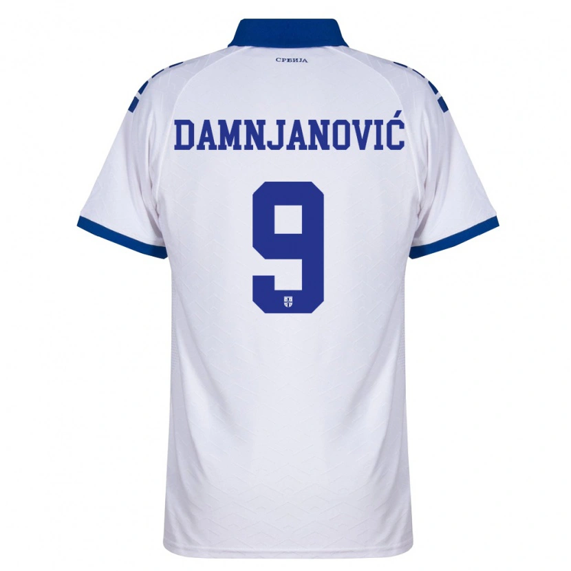 Danxen Niño Camiseta Serbia Jovana Damnjanovic #9 Marino Blanco Rojo 2ª Equipación 26-28 La Camisa