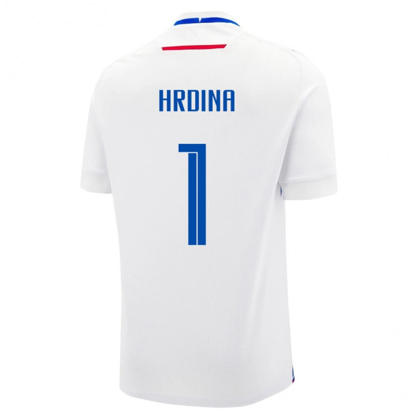 Danxen Niño Camiseta Eslovaquia Adam Hrdina #1 Blanco Azul 2ª Equipación 26-28 La Camisa
