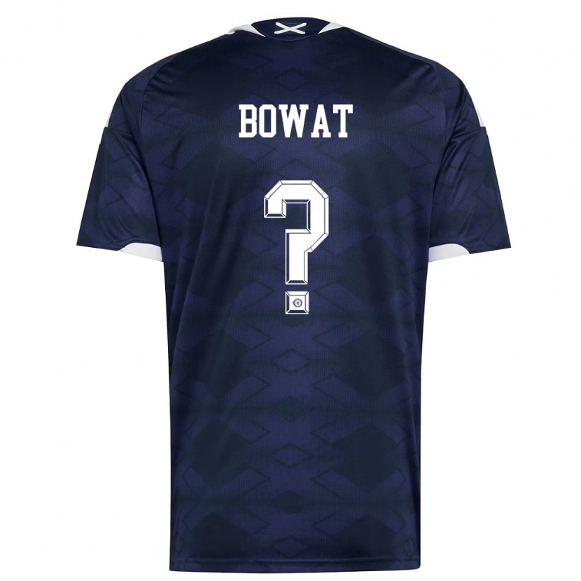 Danxen Hombre Camiseta Escocia Ibane Bowat #0 Marino Blanco 1ª Equipación 26-28 La Camisa