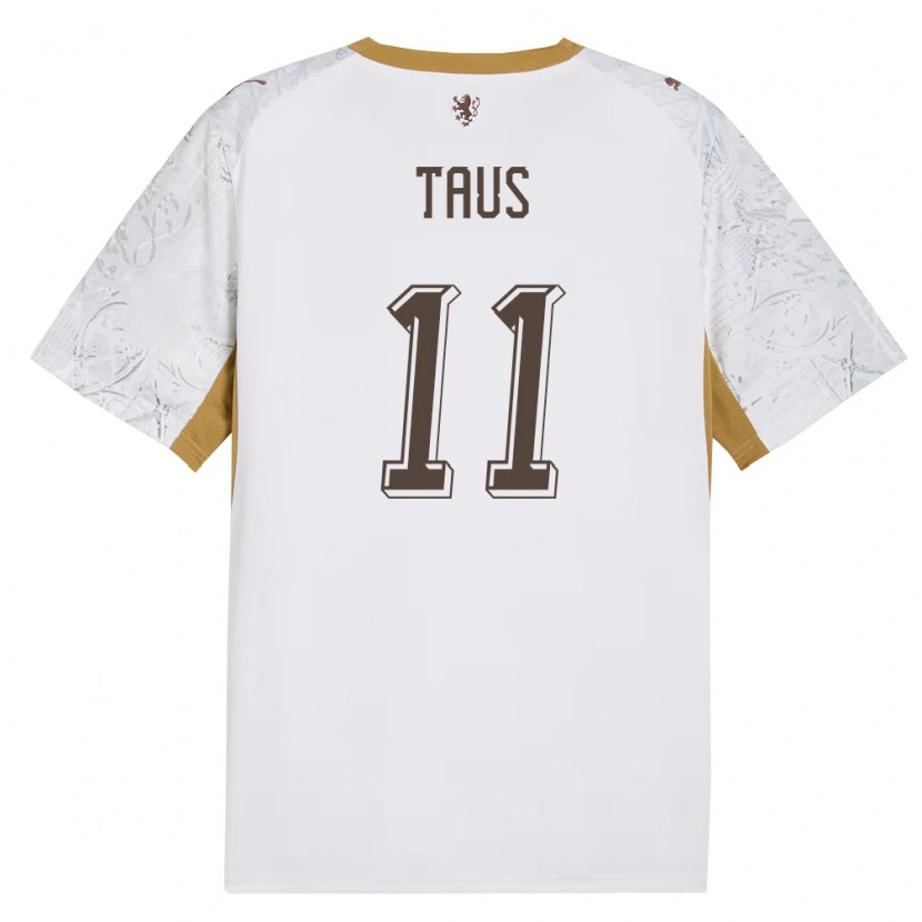 Danxen Hombre Camiseta Chequia Martin Taus #11 Marfil Oro Gris 2ª Equipación 26-28 La Camisa