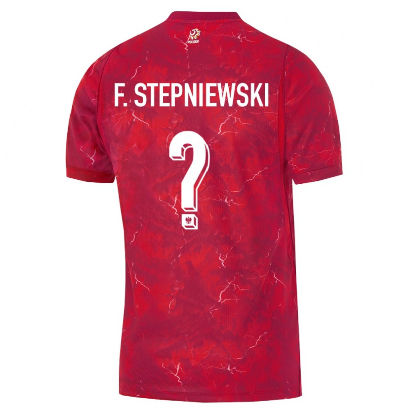 Danxen Hombre Camiseta Polonia Franciszek Stepniewski #0 Rojo Blanco 2ª Equipación 26-28 La Camisa