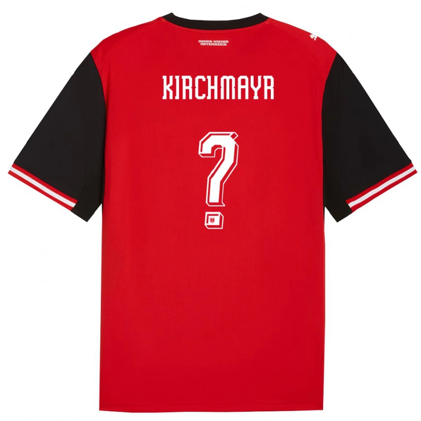 Danxen Mujer Camiseta Austria Juri Kirchmayr #0 Negro Blanco 1ª Equipación 26-28 La Camisa