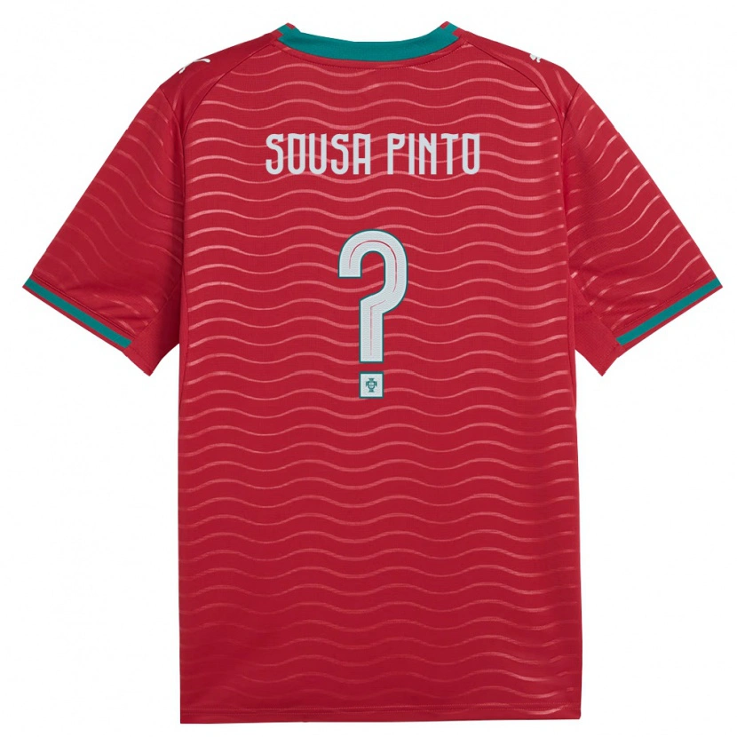 Danxen Mujer Camiseta Portugal Guilherme Sousa Pinto #0 Rojo Verde Blanco 1ª Equipación 26-28 La Camisa