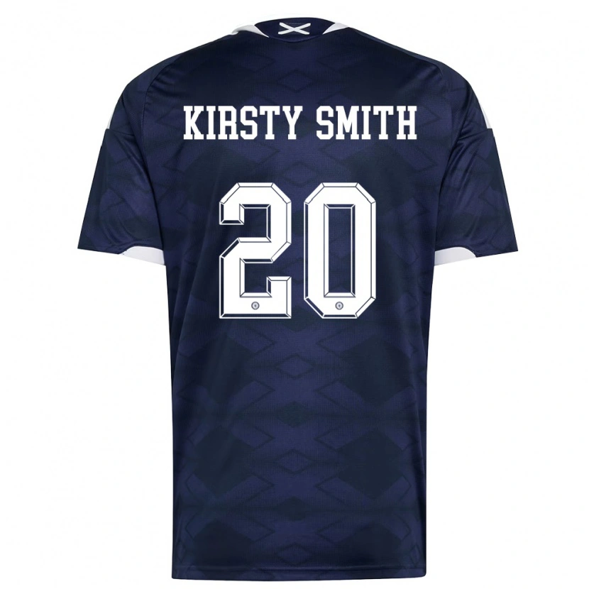 Danxen Mujer Camiseta Escocia Kirsty Smith #20 Marino Blanco 1ª Equipación 26-28 La Camisa