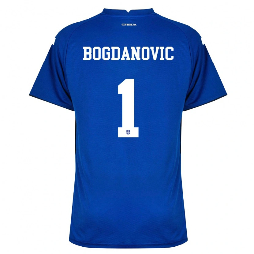 Danxen Mujer Camiseta Serbia Bogdan Bogdanovic #1 Marino Rojo 1ª Equipación 26-28 La Camisa