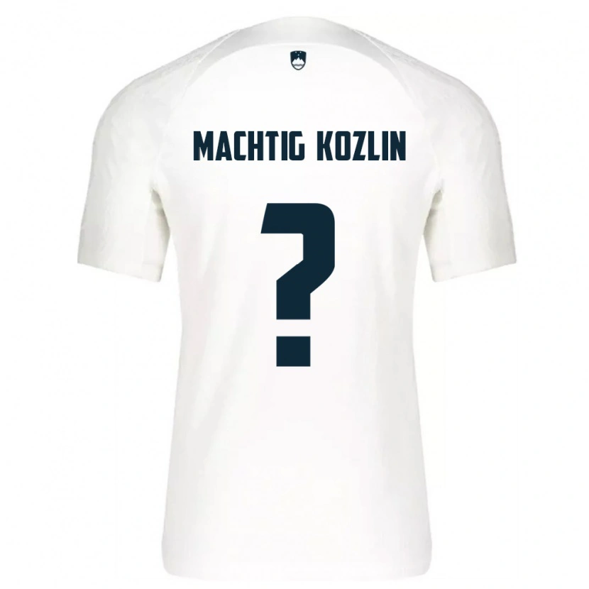 Danxen Mujer Camiseta Eslovenia Vid Mächtig Kozlin #0 Blanco Azul 1ª Equipación 26-28 La Camisa