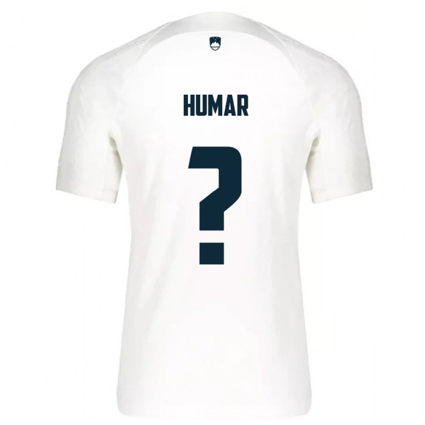 Danxen Mujer Camiseta Eslovenia Voranc Humar #0 Blanco Azul 1ª Equipación 26-28 La Camisa