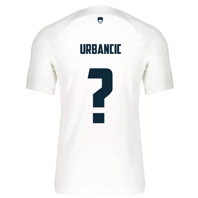 Danxen Mujer Camiseta Eslovenia Jost Urbancic #0 Blanco Azul 1ª Equipación 26-28 La Camisa