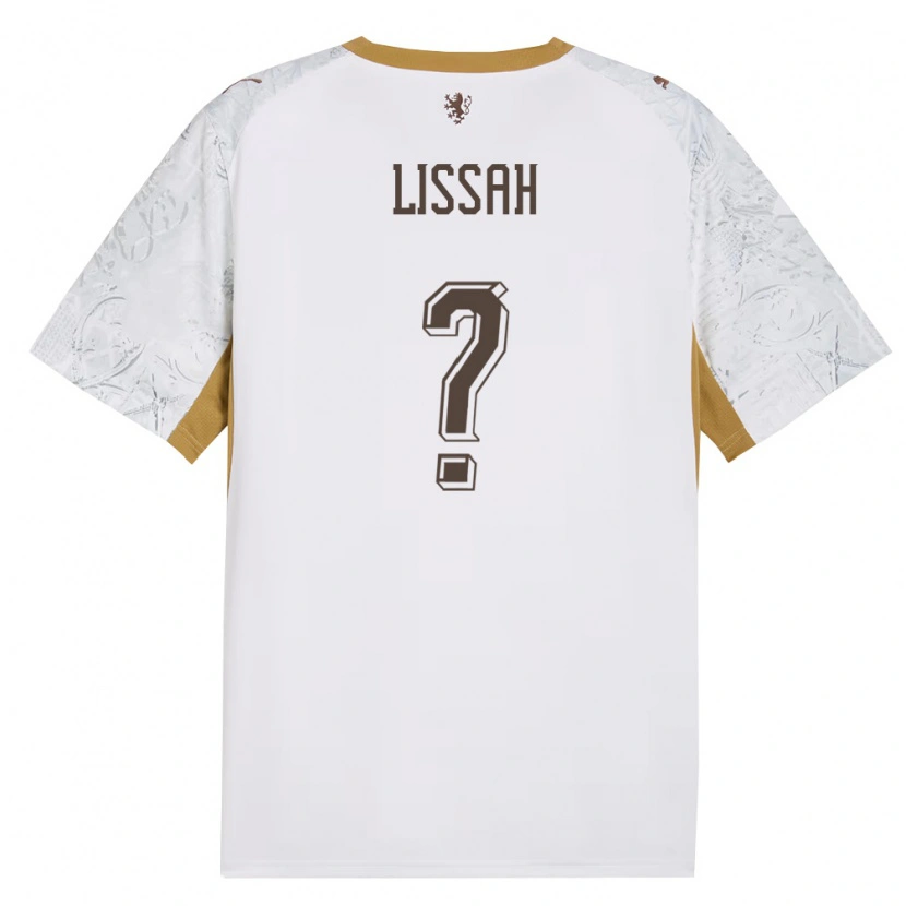 Danxen Mujer Camiseta Chequia Filip Lissah #0 Marfil Oro Gris 2ª Equipación 26-28 La Camisa
