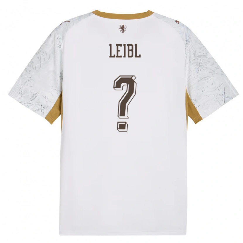 Danxen Mujer Camiseta Chequia Adam Leibl #0 Marfil Oro Gris 2ª Equipación 26-28 La Camisa