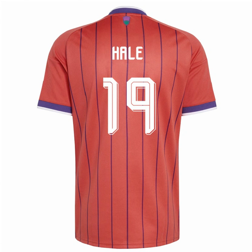 Danxen Mujer Camiseta Escocia Finlay Hale #19 Naranja Púrpura 2ª Equipación 26-28 La Camisa