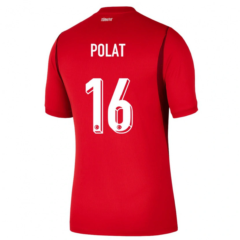 Danxen Niño Camiseta Turquía Rojin Polat #16 Rojo Borgoña 1ª Equipación 26-28 La Camisa