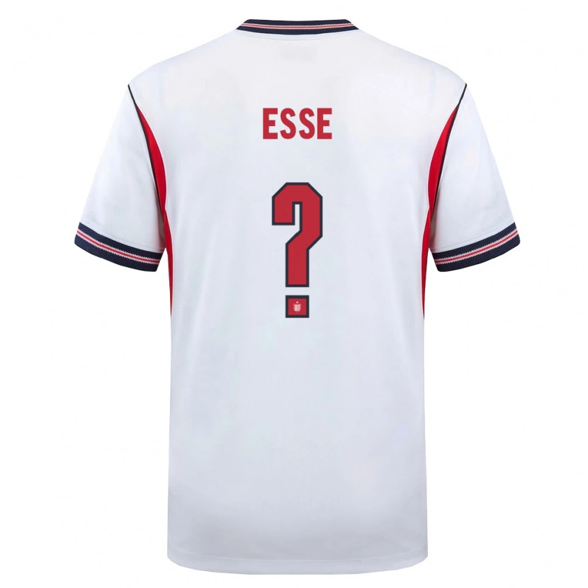 Danxen Niño Camiseta Inglaterra Romain Esse #0 Blanco Marino Rojo 1ª Equipación 26-28 La Camisa