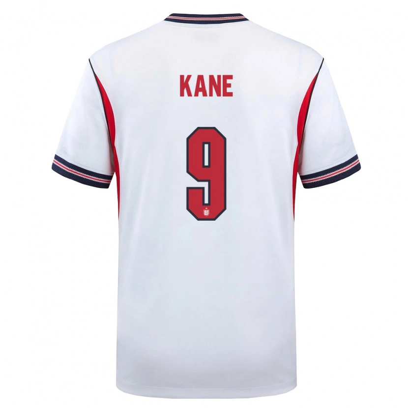 Danxen Niño Camiseta Inglaterra Harry Kane #9 Blanco Marino Rojo 1ª Equipación 26-28 La Camisa