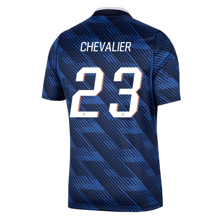Danxen Niño Camiseta Francia Lucas Chevalier #23 Marino Azul Blanco 1ª Equipación 26-28 La Camisa