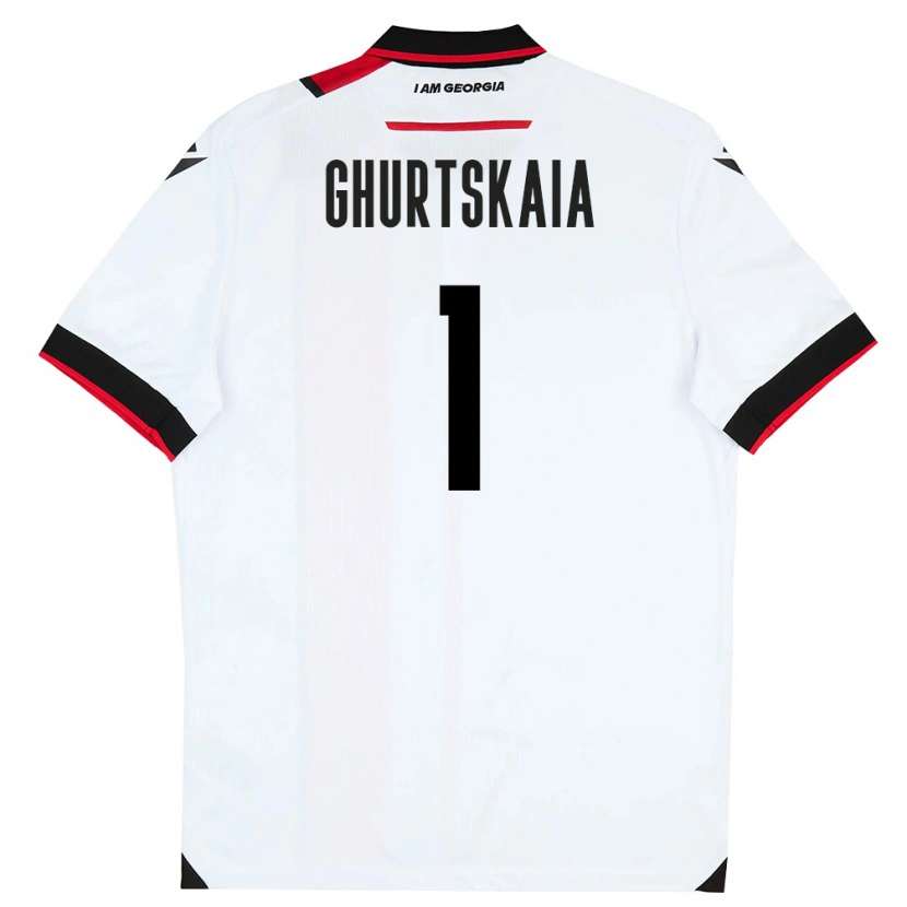 Danxen Niño Camiseta Georgia Dimitri Ghurtskaia #1 Blanco Negro Rojo 1ª Equipación 26-28 La Camisa