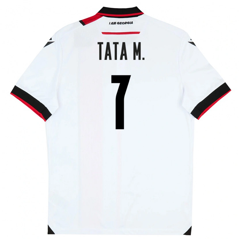 Danxen Niño Camiseta Georgia Tata Matveeva #7 Blanco Negro Rojo 1ª Equipación 26-28 La Camisa