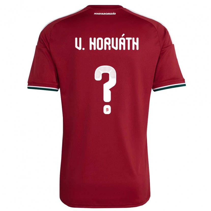 Danxen Niño Camiseta Hungría Valentin Horváth #0 Rojo Blanco Verde 1ª Equipación 26-28 La Camisa