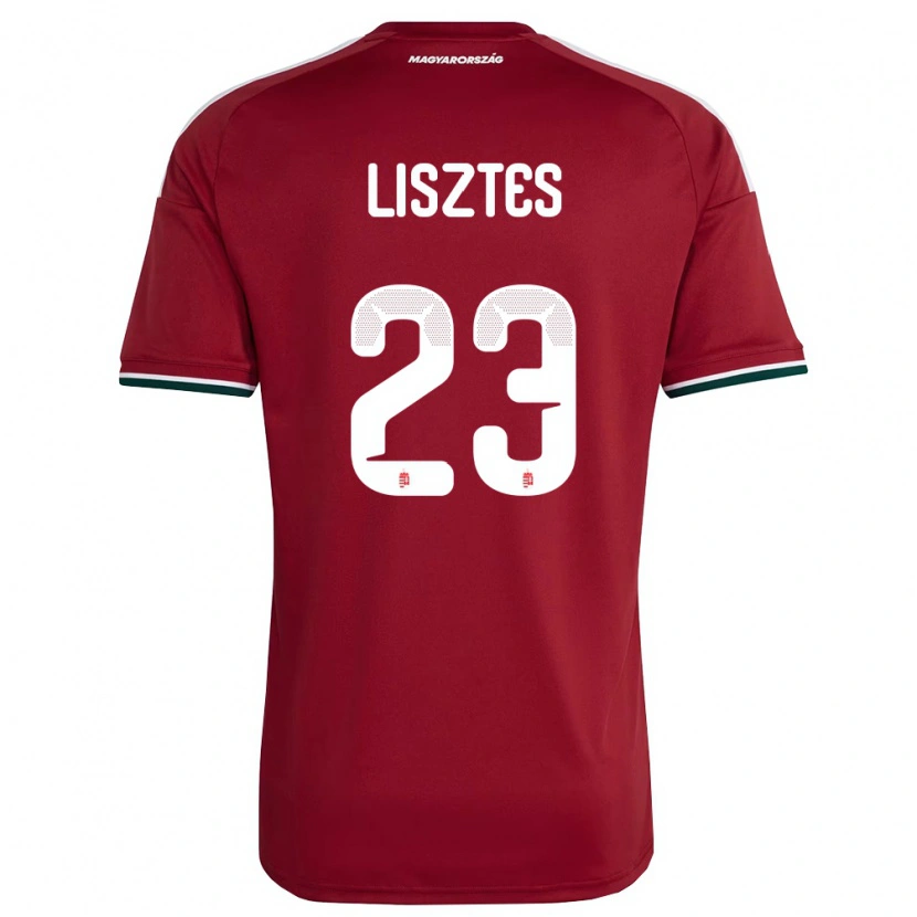 Danxen Niño Camiseta Hungría Krisztián Lisztes #23 Rojo Blanco Verde 1ª Equipación 26-28 La Camisa