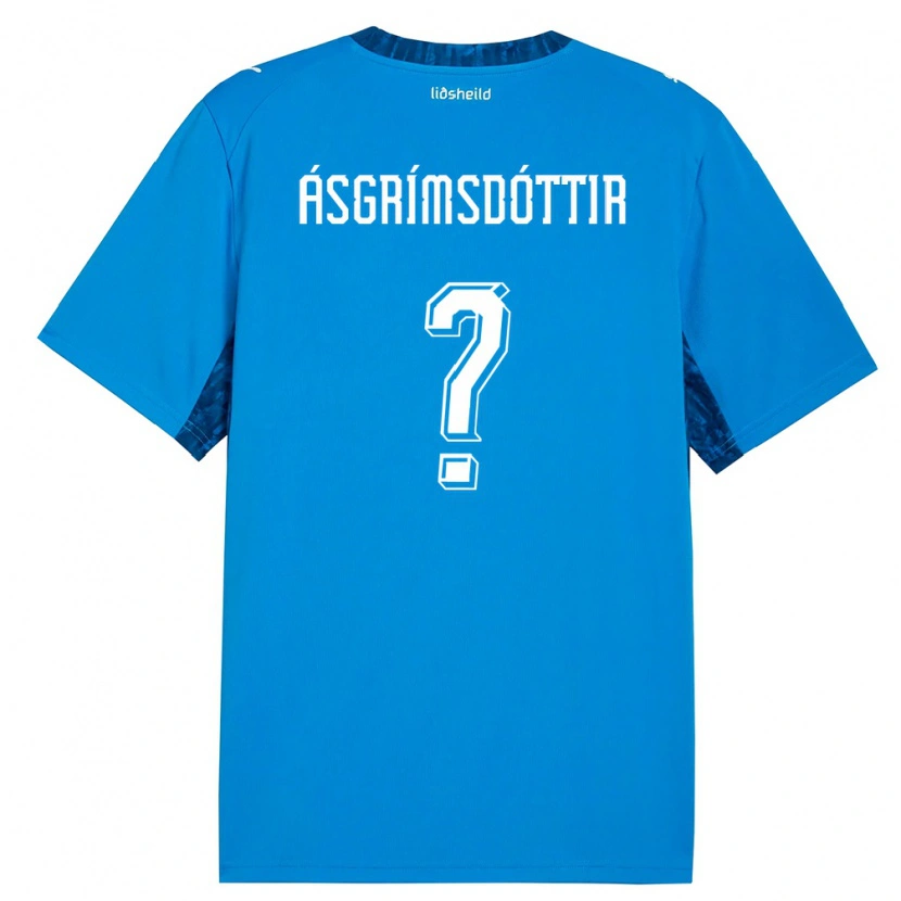 Danxen Niño Camiseta Islandia Arna Ásgrímsdóttir #0 Azul Marino 1ª Equipación 26-28 La Camisa