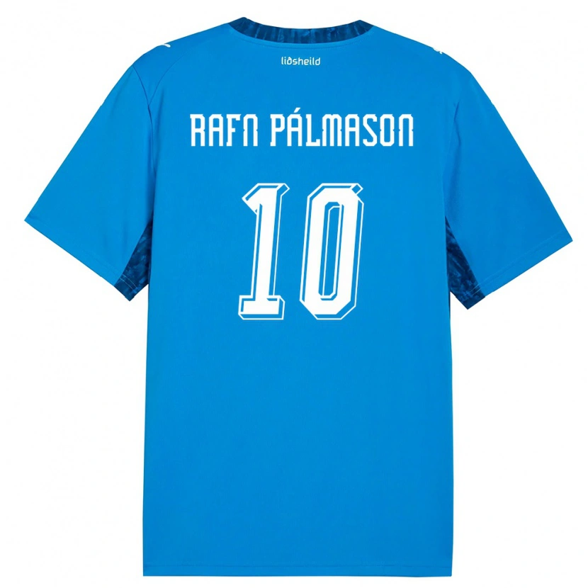 Danxen Niño Camiseta Islandia Alexander Rafn Pálmason #10 Azul Marino 1ª Equipación 26-28 La Camisa