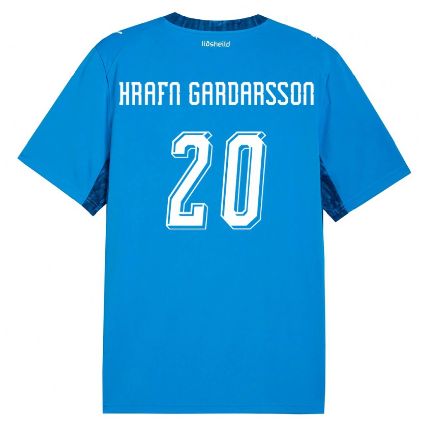 Danxen Niño Camiseta Islandia Bjarki Hrafn Gardarsson #20 Azul Marino 1ª Equipación 26-28 La Camisa