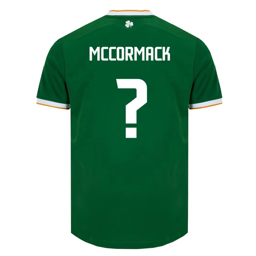 Danxen Niño Camiseta Irlanda Rafe Mccormack #0 Verde Oscuro Blanco 1ª Equipación 26-28 La Camisa