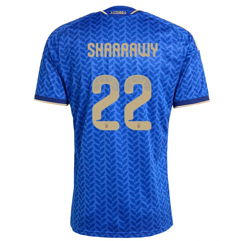 Danxen Niño Camiseta Italia Stephan El Shaarawy #22 Azul Marino Oro 1ª Equipación 26-28 La Camisa