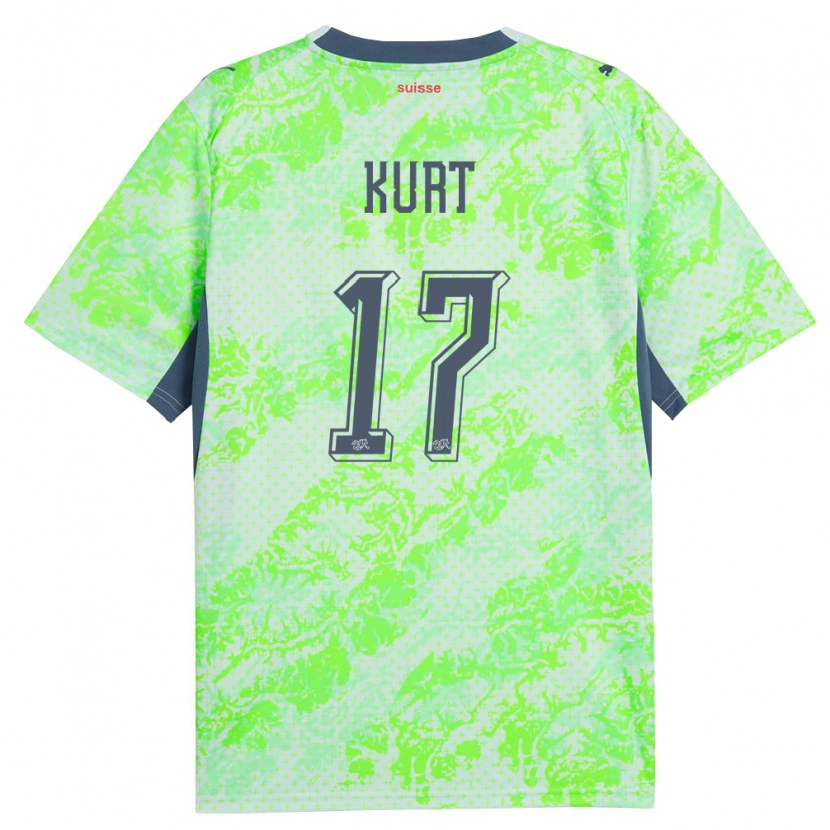 Danxen Niño Camiseta Suiza Kyle Kurt #17 Verde Marino 2ª Equipación 26-28 La Camisa
