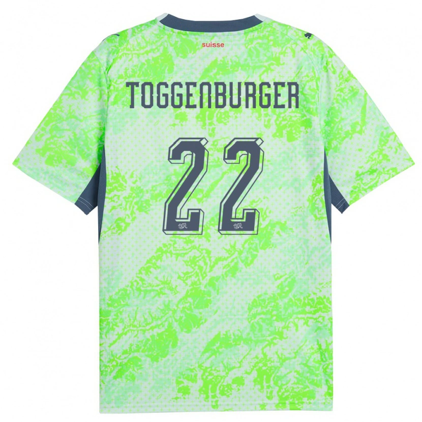 Danxen Niño Camiseta Suiza Nando Toggenburger #22 Verde Marino 2ª Equipación 26-28 La Camisa