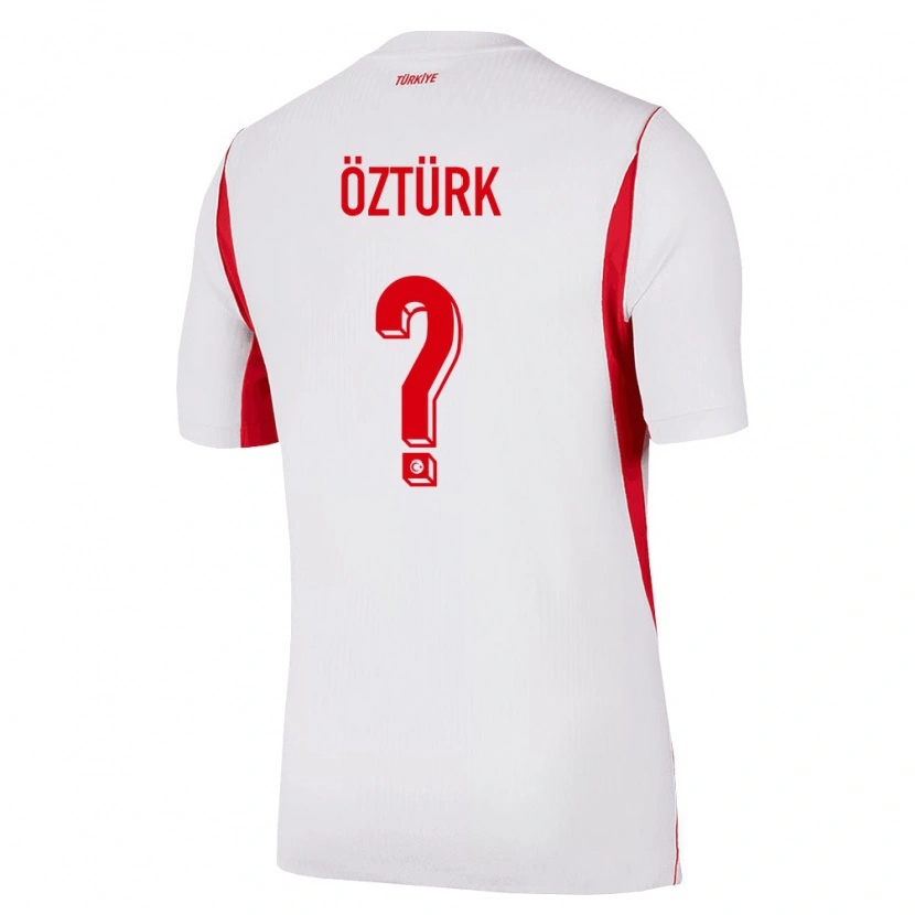 Danxen Niño Camiseta Turquía Arda Öztürk #0 Blanco Rojo Borgoña 2ª Equipación 26-28 La Camisa