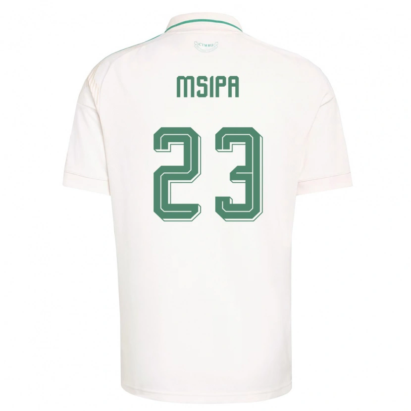 Danxen Niño Camiseta Gales Munya Msipa #23 Blanco Marrón Verde 2ª Equipación 26-28 La Camisa