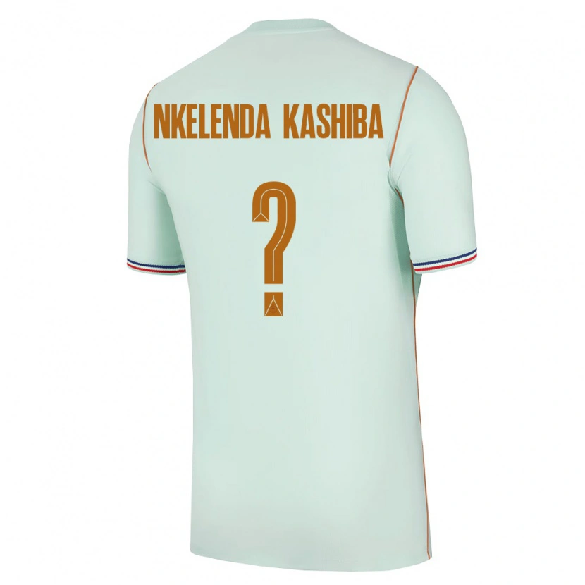 Danxen Niño Camiseta Francia Jason Nkelenda Kashiba #0 Verde Oro 2ª Equipación 26-28 La Camisa