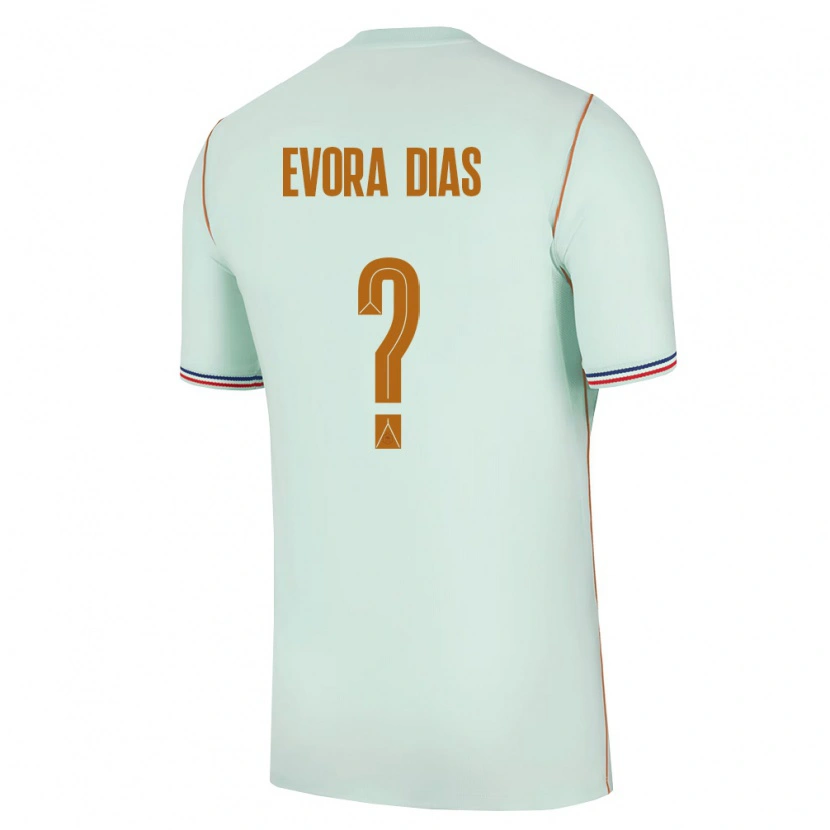 Danxen Niño Camiseta Francia Enzo Evora Dias #0 Verde Oro 2ª Equipación 26-28 La Camisa
