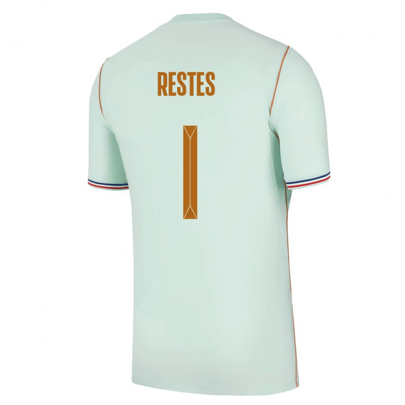 Danxen Niño Camiseta Francia Guillaume Restes #1 Verde Oro 2ª Equipación 26-28 La Camisa