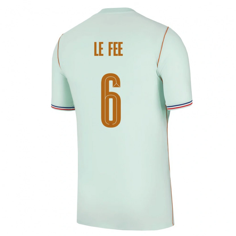 Danxen Niño Camiseta Francia Enzo Le Fee #6 Verde Oro 2ª Equipación 26-28 La Camisa