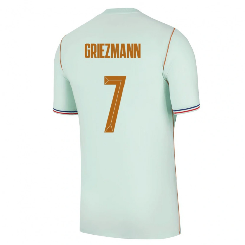 Danxen Niño Camiseta Francia Antoine Griezmann #7 Verde Oro 2ª Equipación 26-28 La Camisa
