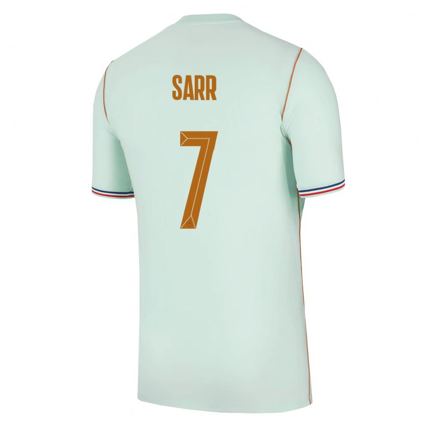 Danxen Niño Camiseta Francia Ouleymata Sarr #7 Verde Oro 2ª Equipación 26-28 La Camisa