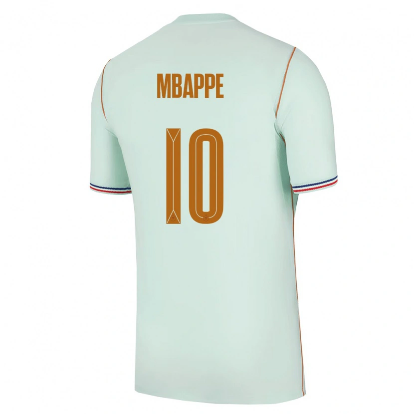 Danxen Niño Camiseta Francia Kylian Mbappé #10 Verde Oro 2ª Equipación 26-28 La Camisa