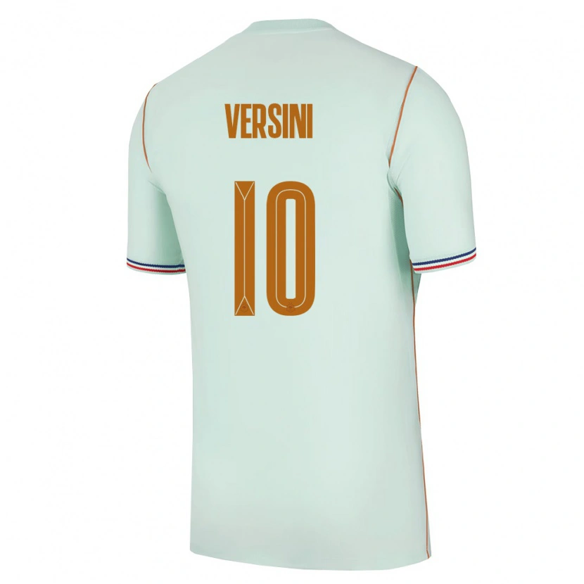 Danxen Niño Camiseta Francia Giovani Versini #10 Verde Oro 2ª Equipación 26-28 La Camisa