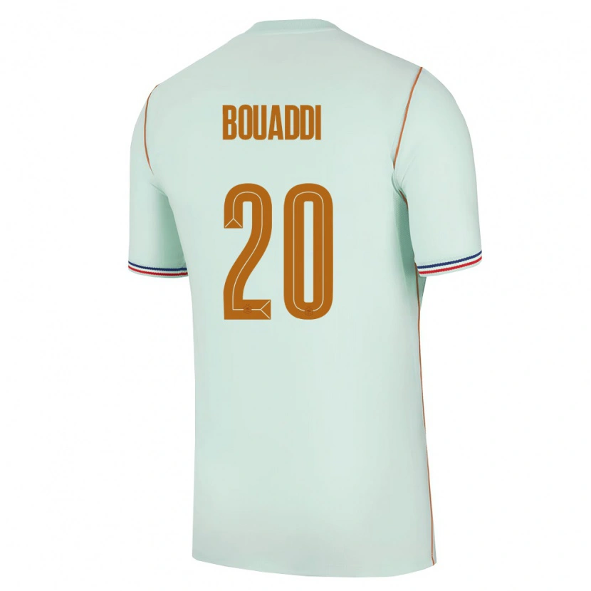 Danxen Niño Camiseta Francia Ayyoub Bouaddi #20 Verde Oro 2ª Equipación 26-28 La Camisa