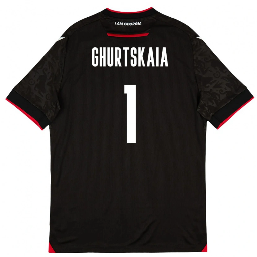 Danxen Niño Camiseta Georgia Dimitri Ghurtskaia #1 Negro Blanco Rojo 2ª Equipación 26-28 La Camisa