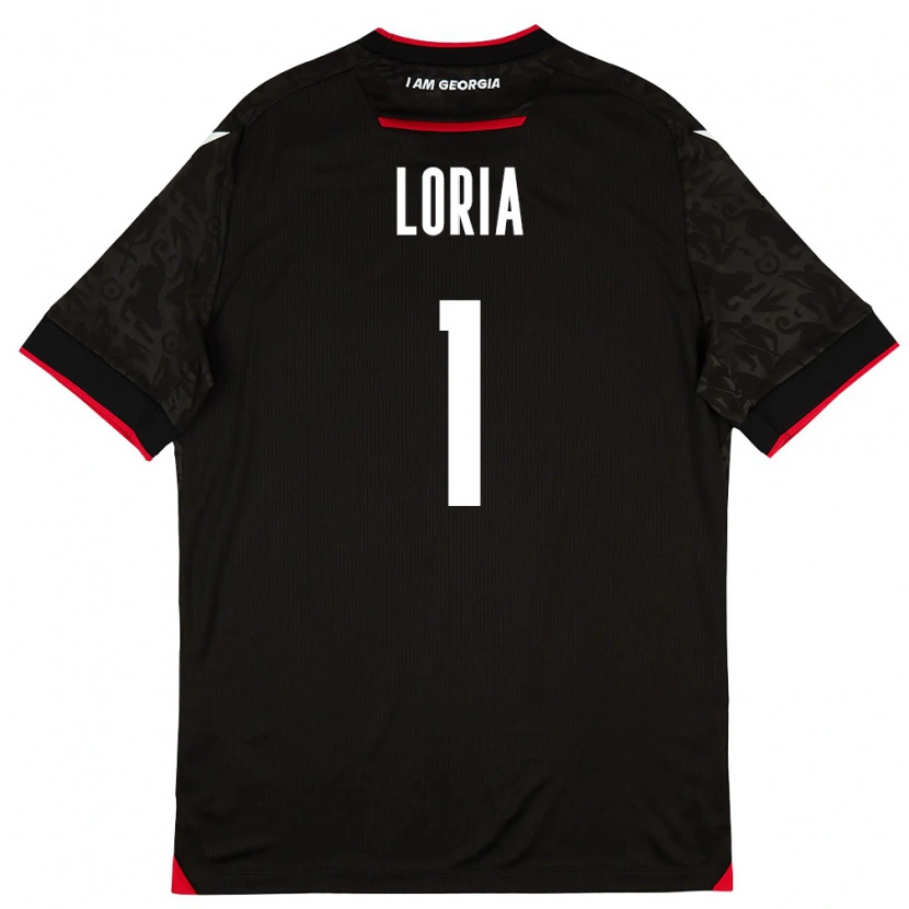 Danxen Niño Camiseta Georgia Giorgi Loria #1 Negro Blanco Rojo 2ª Equipación 26-28 La Camisa