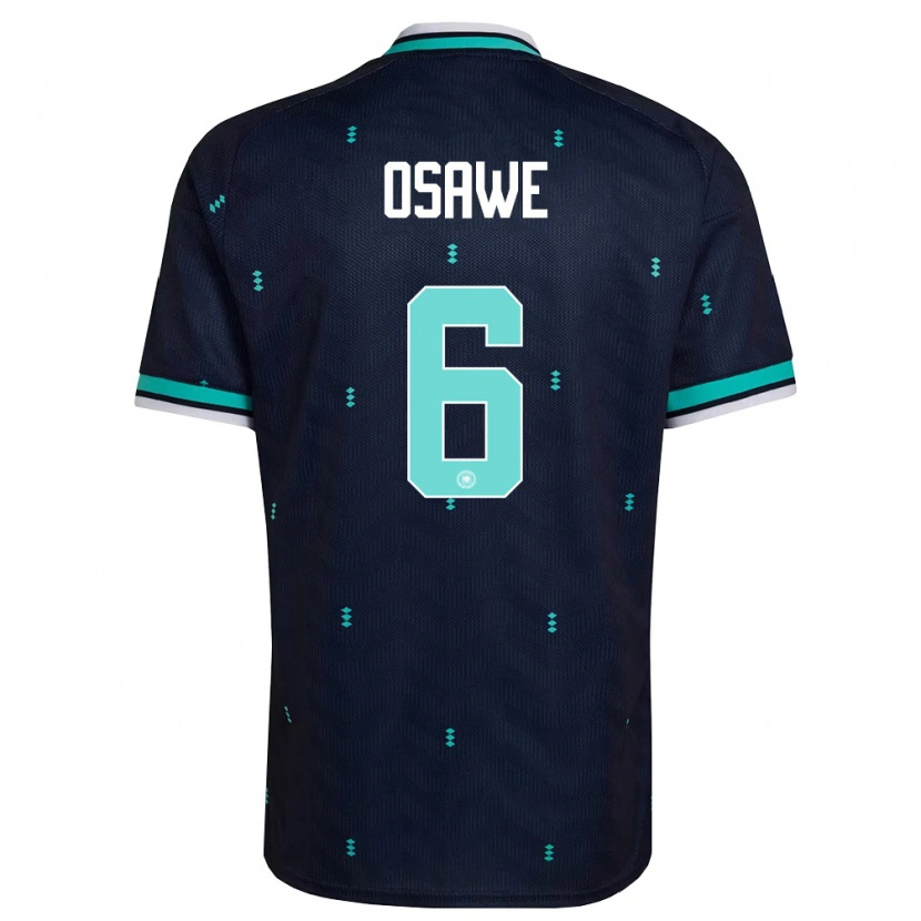 Danxen Niño Camiseta Alemania Winners Osawe #6 Marino Azul Cielo Blanco 2ª Equipación 26-28 La Camisa