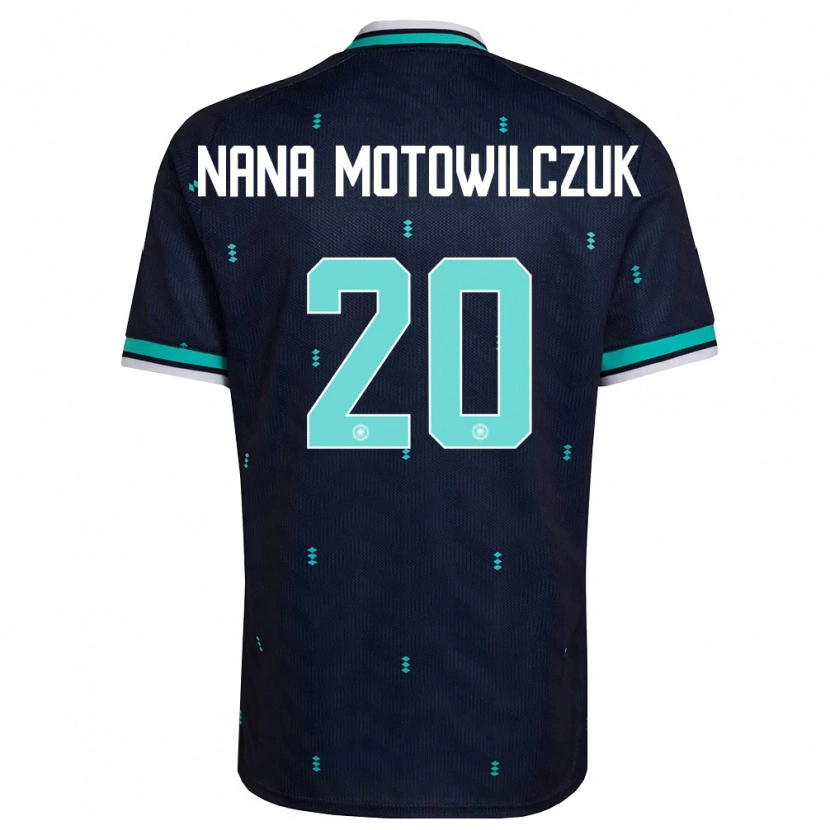 Danxen Niño Camiseta Alemania Kevin Nana Motowilczuk #20 Marino Azul Cielo Blanco 2ª Equipación 26-28 La Camisa