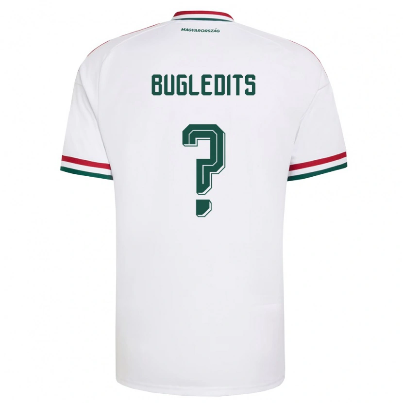 Danxen Niño Camiseta Hungría Barnabás Bugledits #0 Blanco Rojo Verde 2ª Equipación 26-28 La Camisa